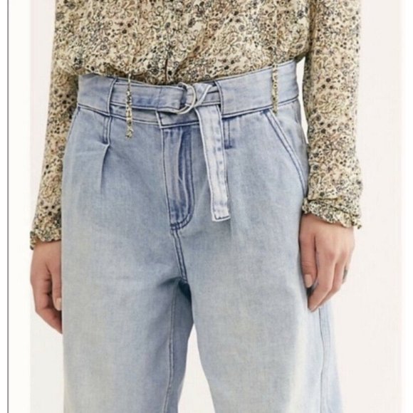 NEW Free People Paloma High Rise Slouchy Jeans 31 - Picture 4 of 12